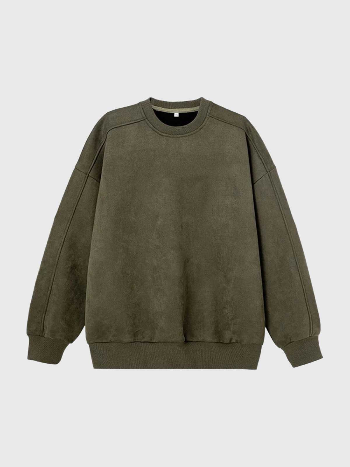 Co-ed Dorm Baggy Washed Crewneck Sweatshirt - Green