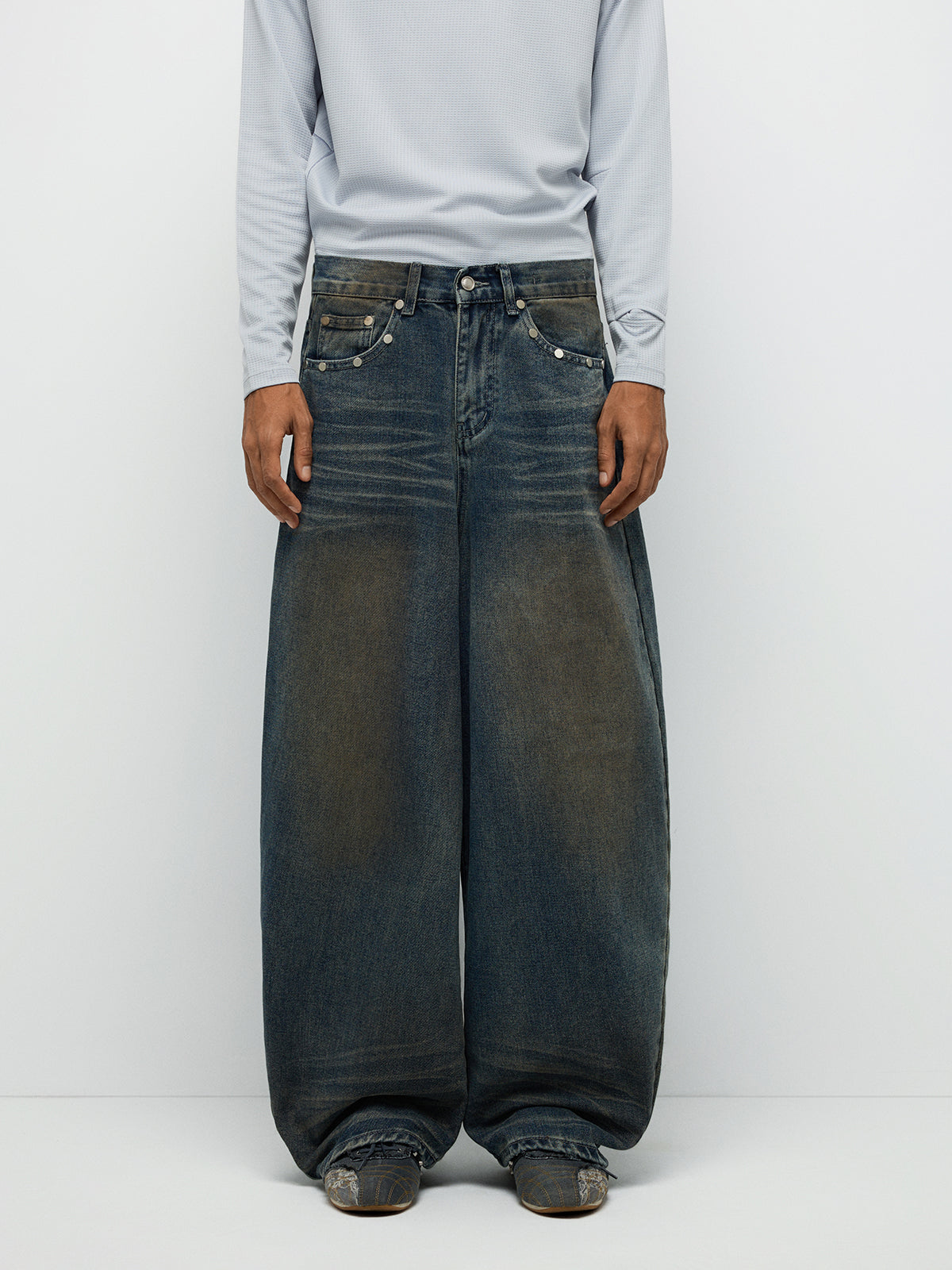Backbeat Denim Pants - Indigo Brown