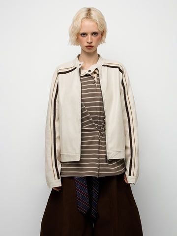 Velvet Rush Jacket - Beige Bliss