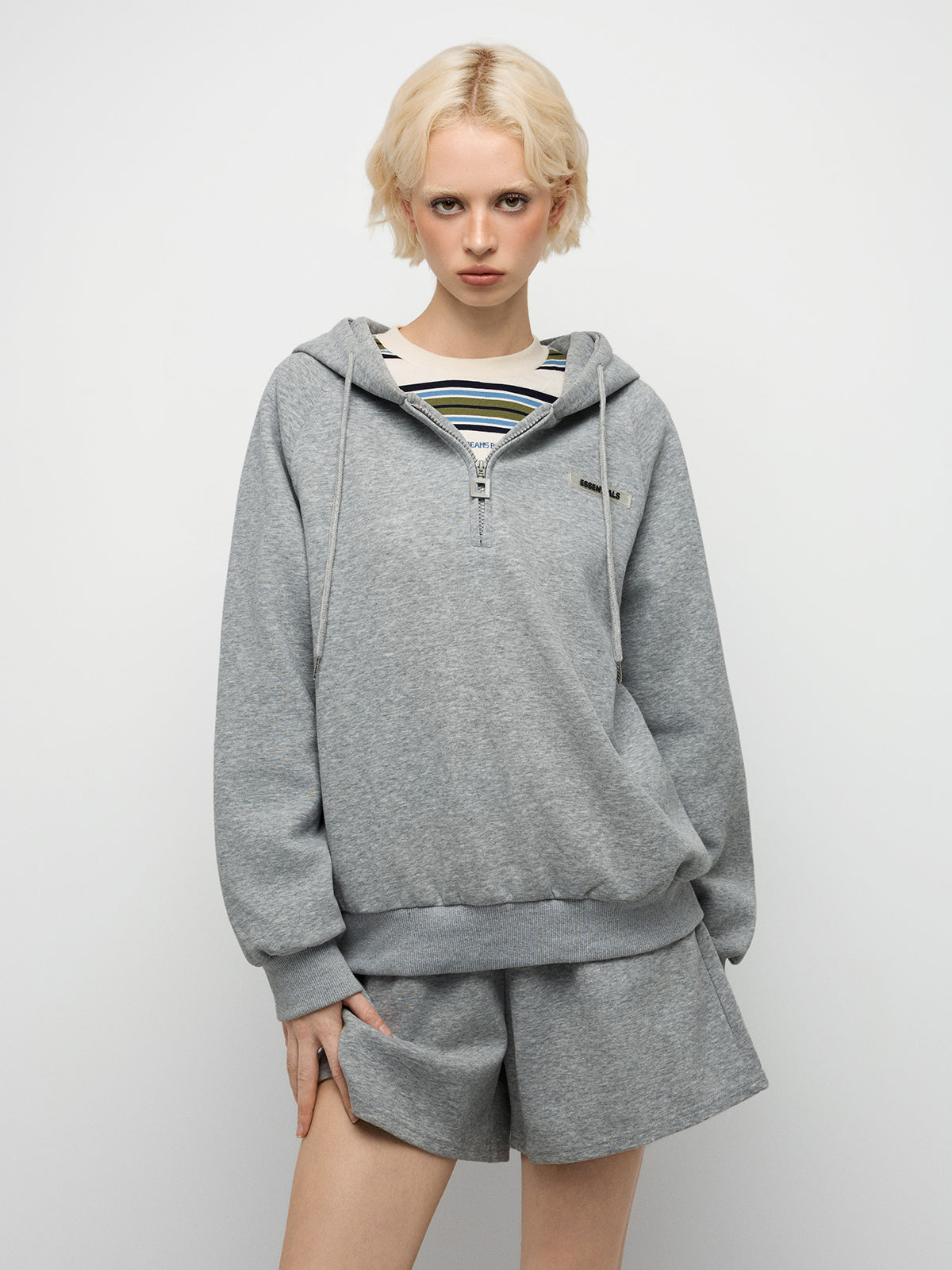 Life Warm-Up Hoodie – Mist Grey