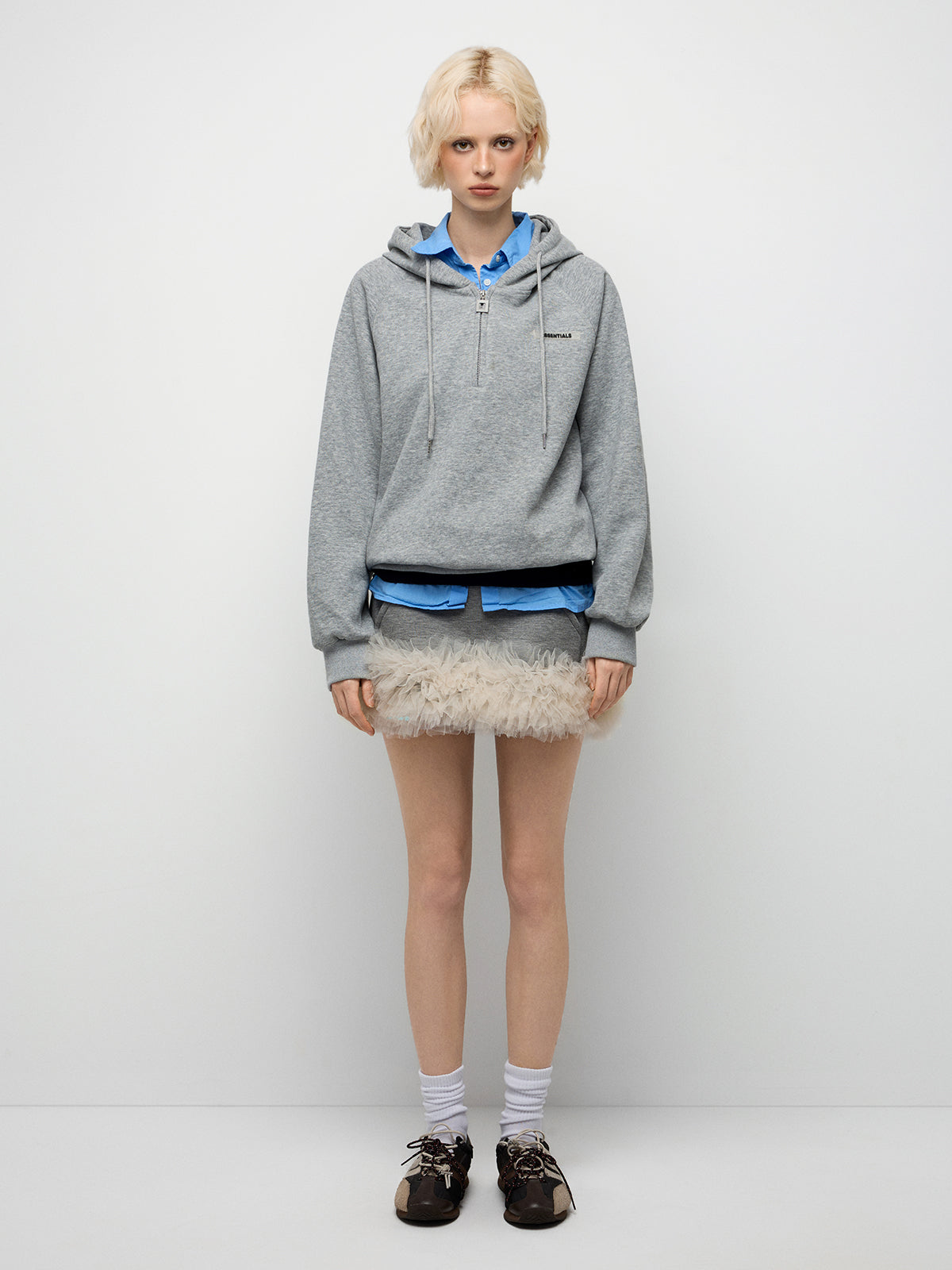 Life Warm-Up Hoodie – Mist Grey