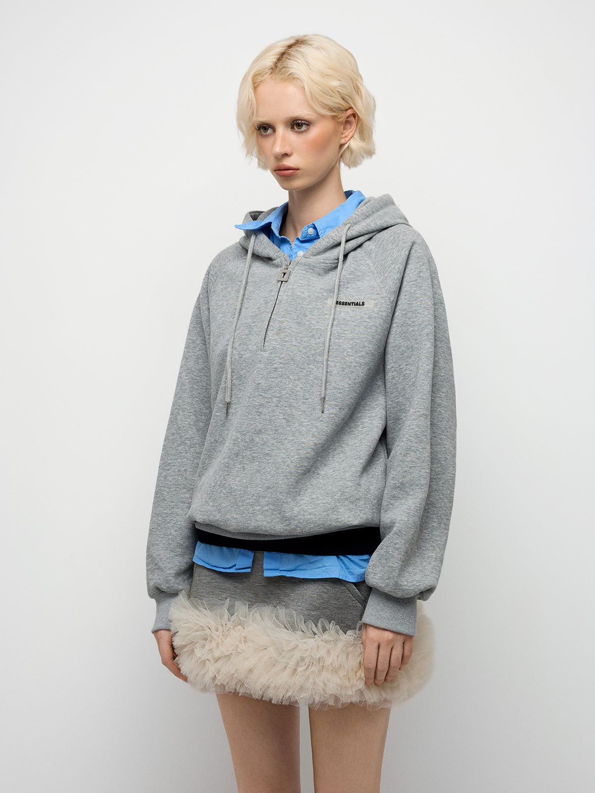 Life Warm-Up Hoodie – Mist Grey