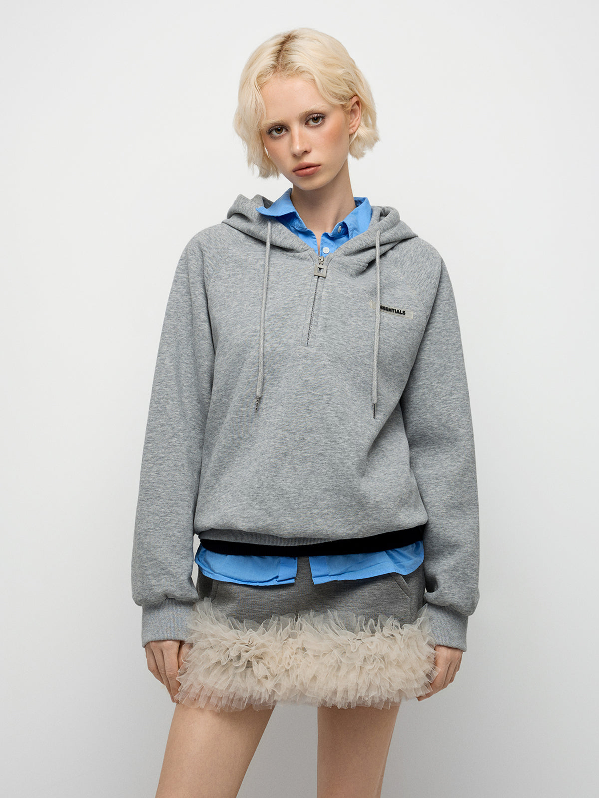 Life Warm-Up Hoodie – Mist Grey