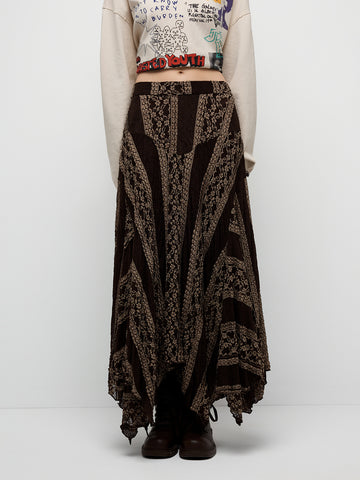 Twilight Whispers Skirt - Black Beige