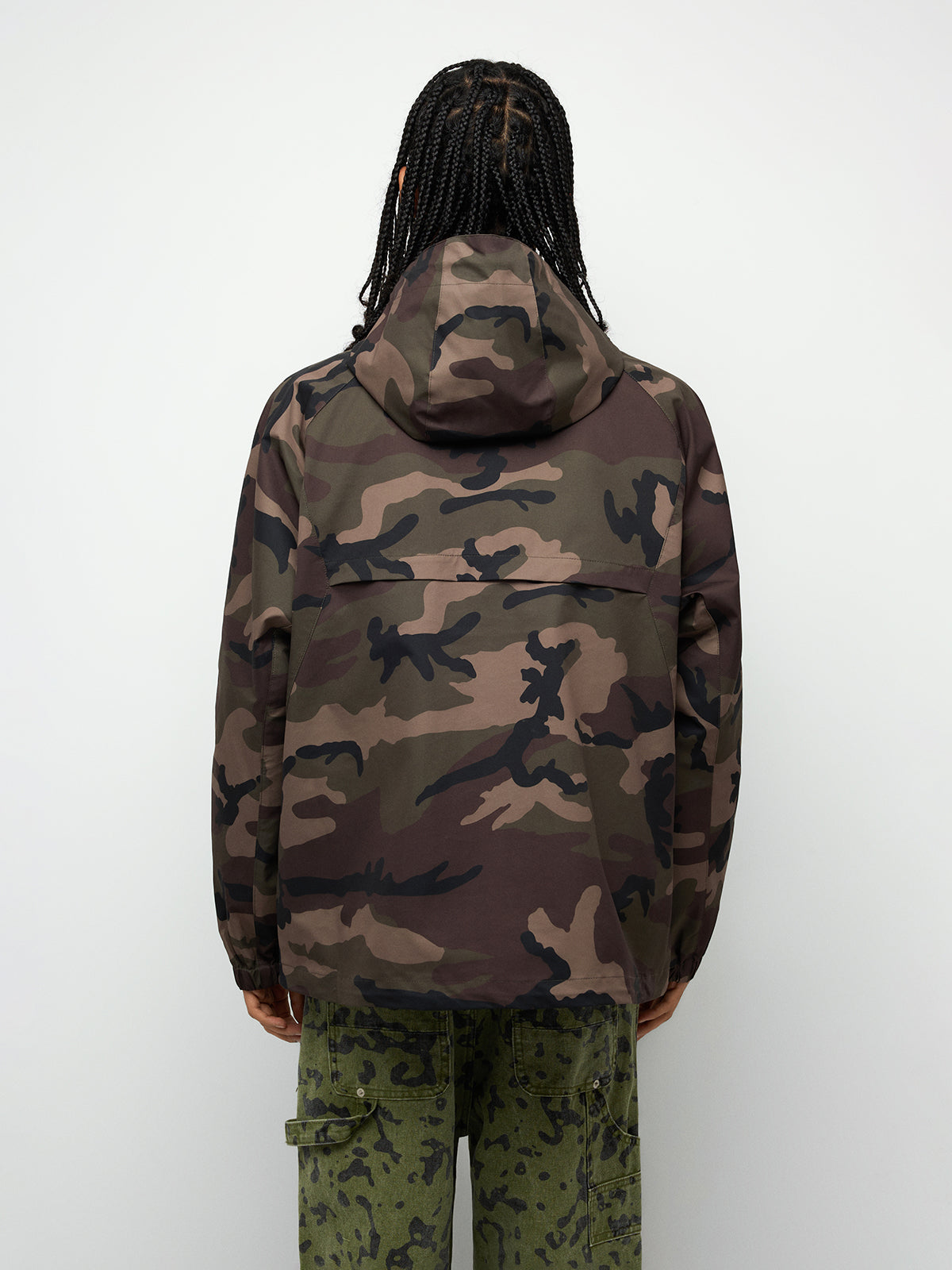 Urban Forest Camo Windbreaker – Army Green