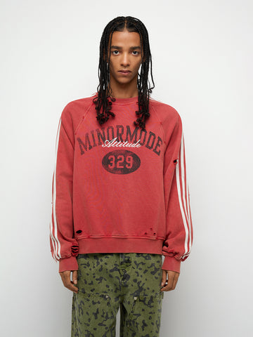 Roster Crew Sweatshirt - Rust Red