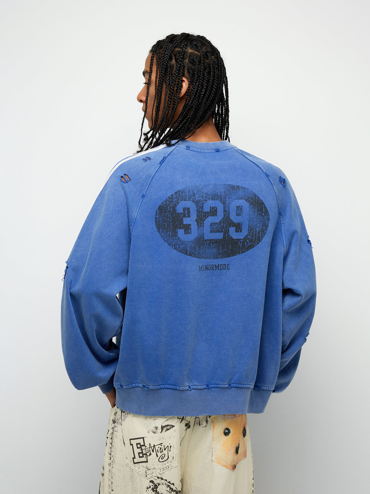 Roster Crew Sweatshirt - Blue White