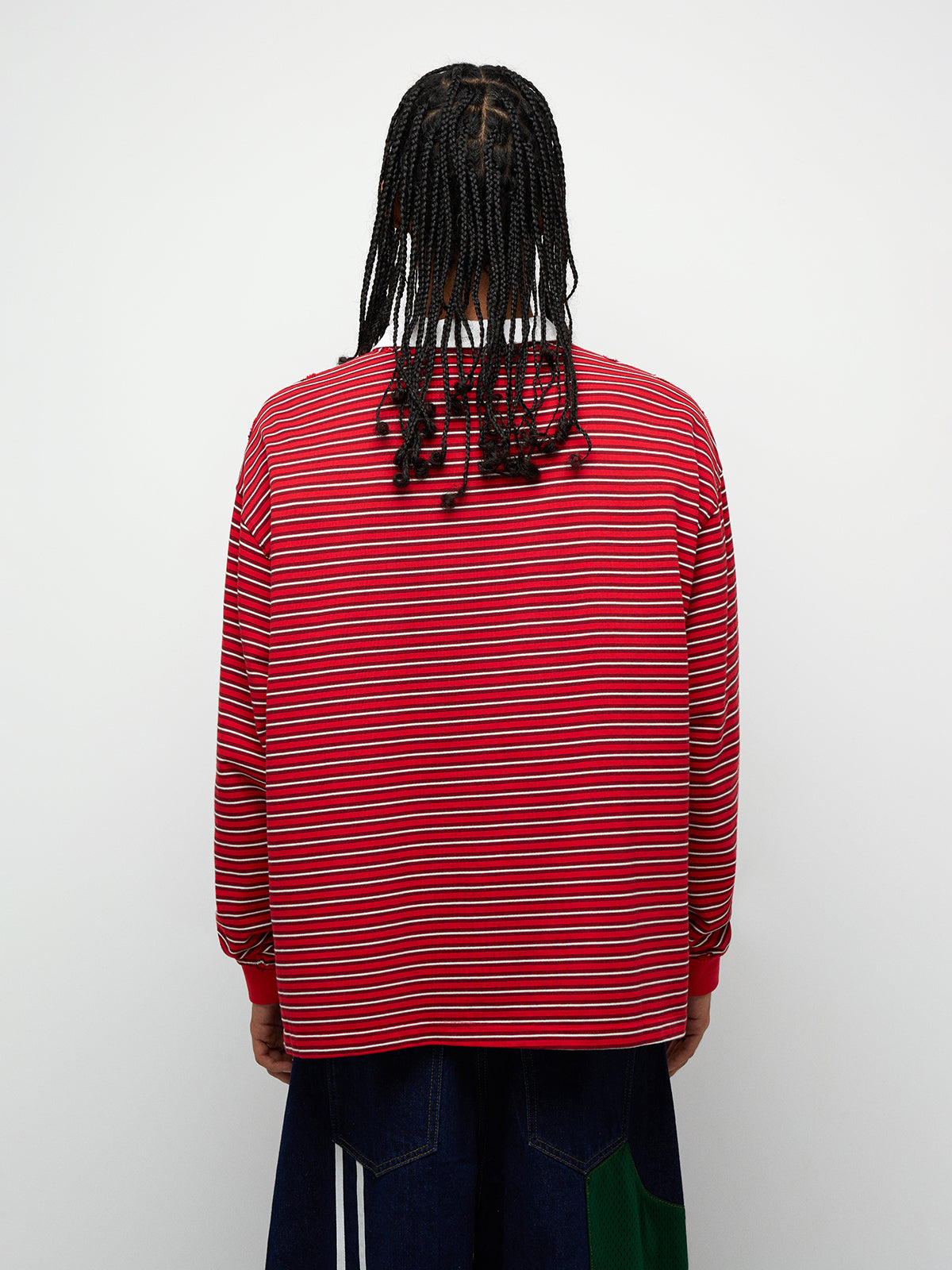 Banner Line Sweatshirt - Red Multi
