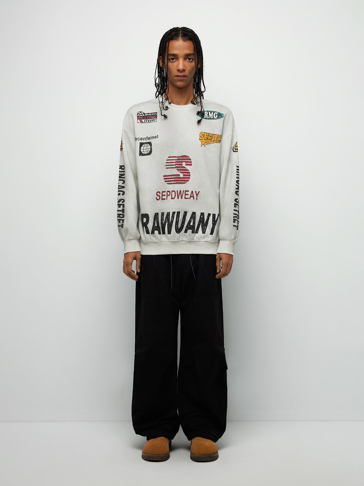 F1 Rush Sweatshirt – Smog White