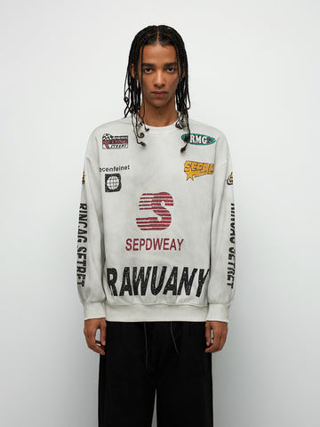 F1 Rush Sweatshirt – Smog White