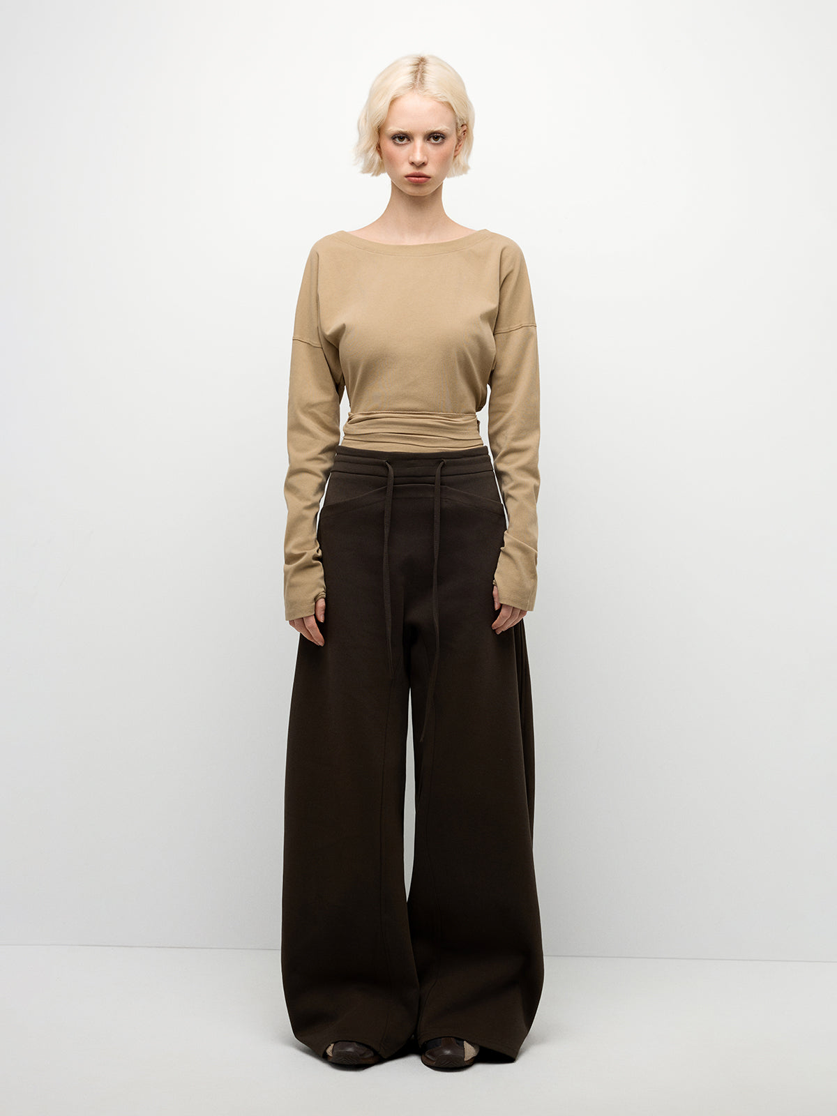 String Swing Pants – Mocha Brown