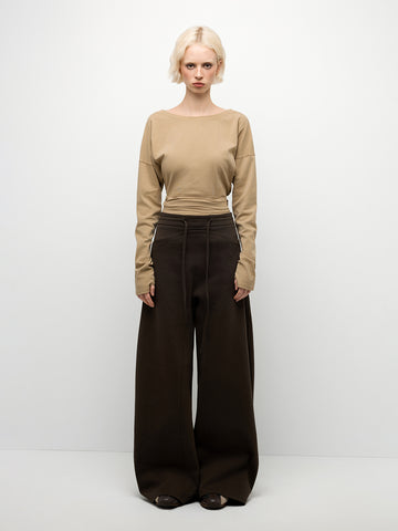 String Swing Pants – Mocha Brown