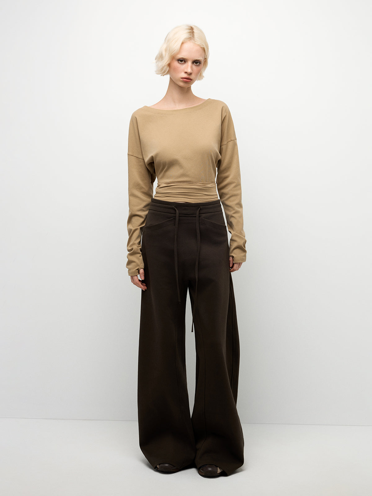 String Swing Pants – Mocha Brown