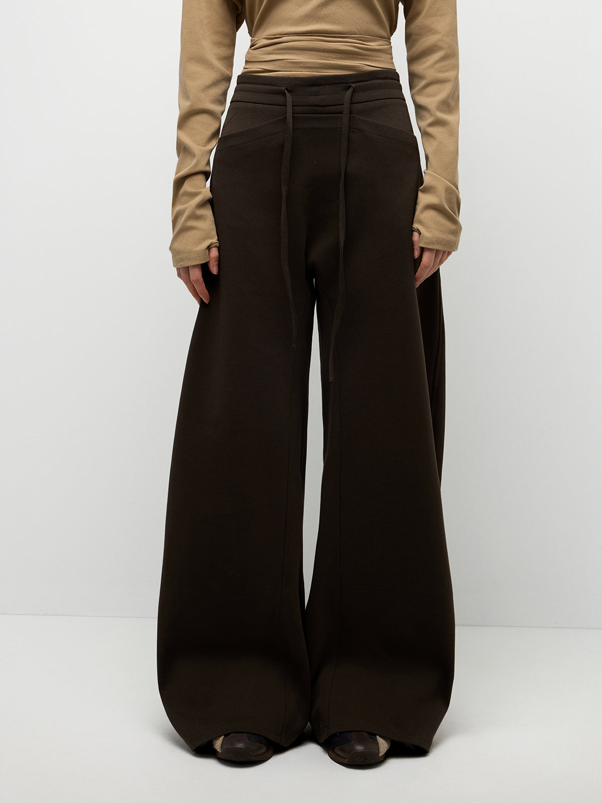 String Swing Pants – Mocha Brown