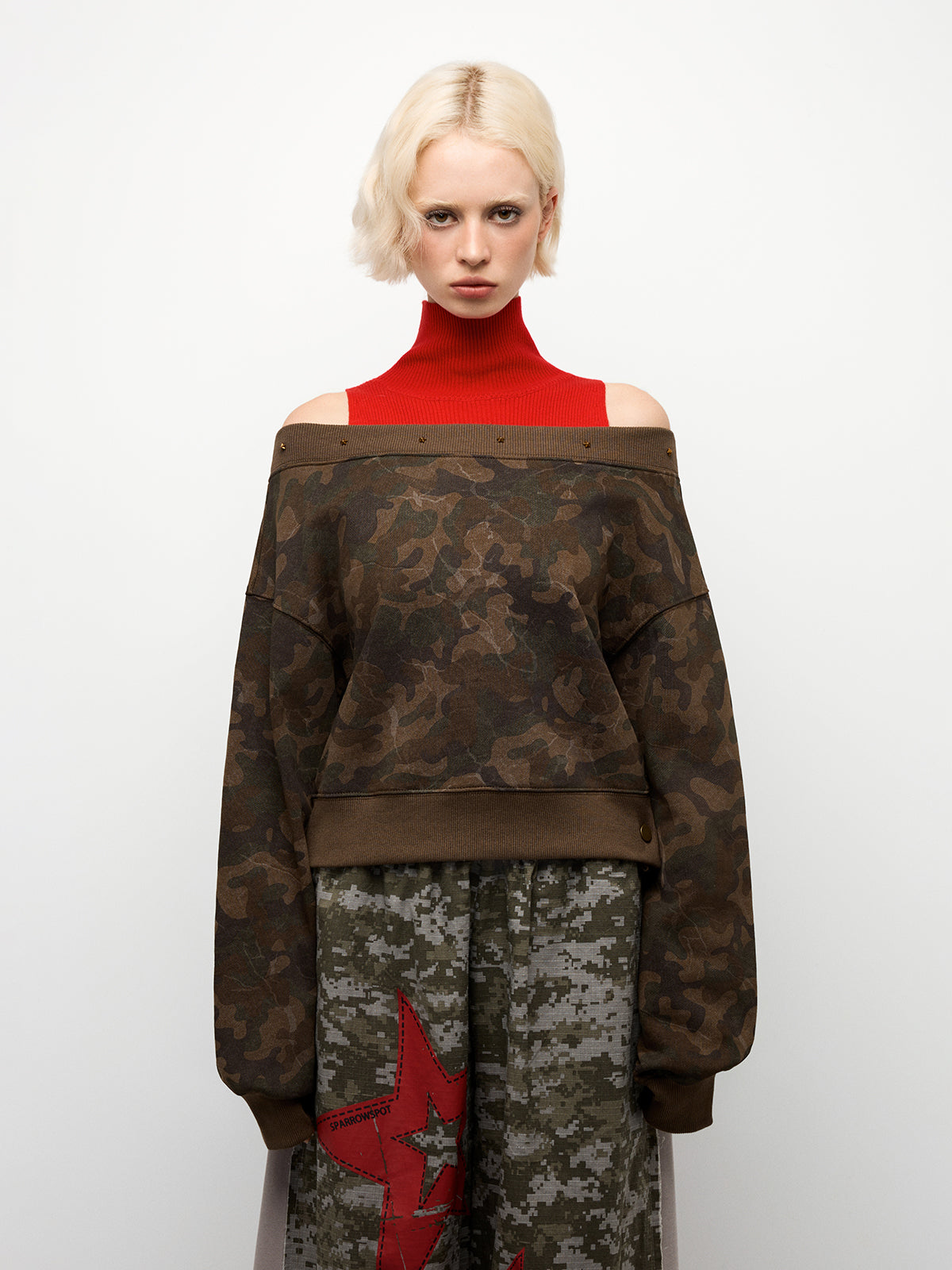 Camouflage Queen Sweatshirt - Army Chic
