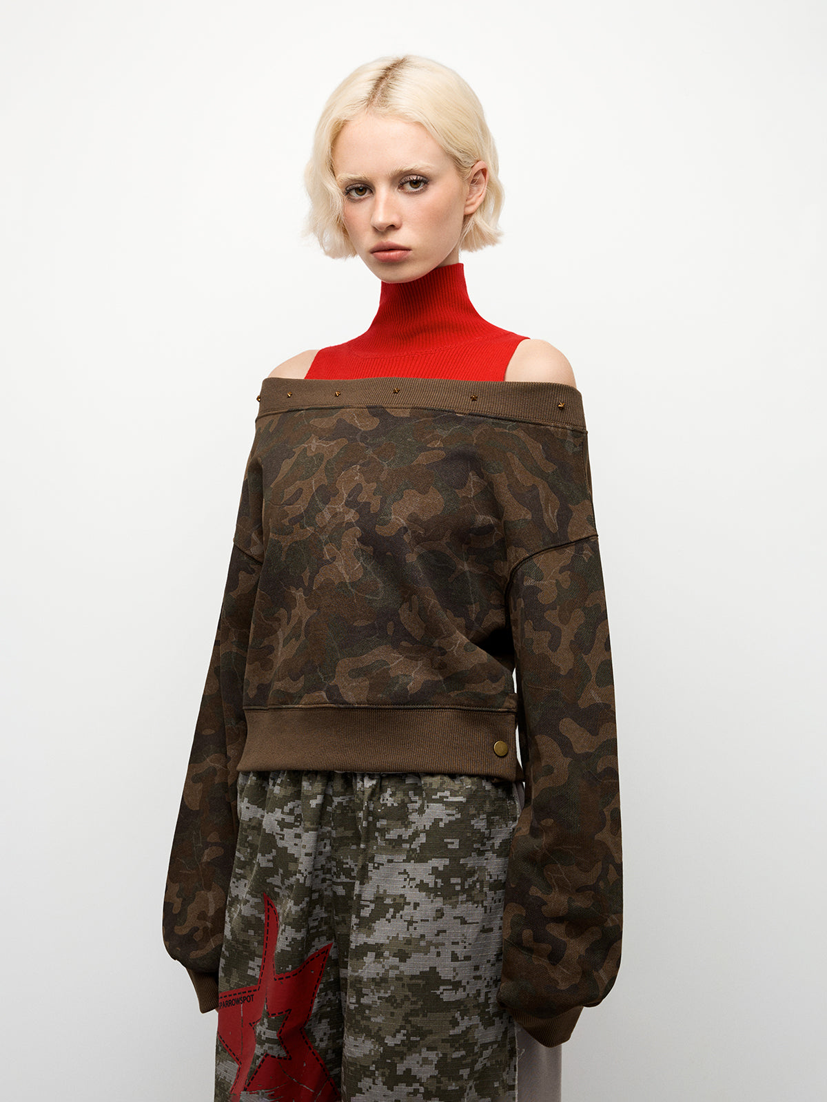 Camouflage Queen Sweatshirt - Army Chic