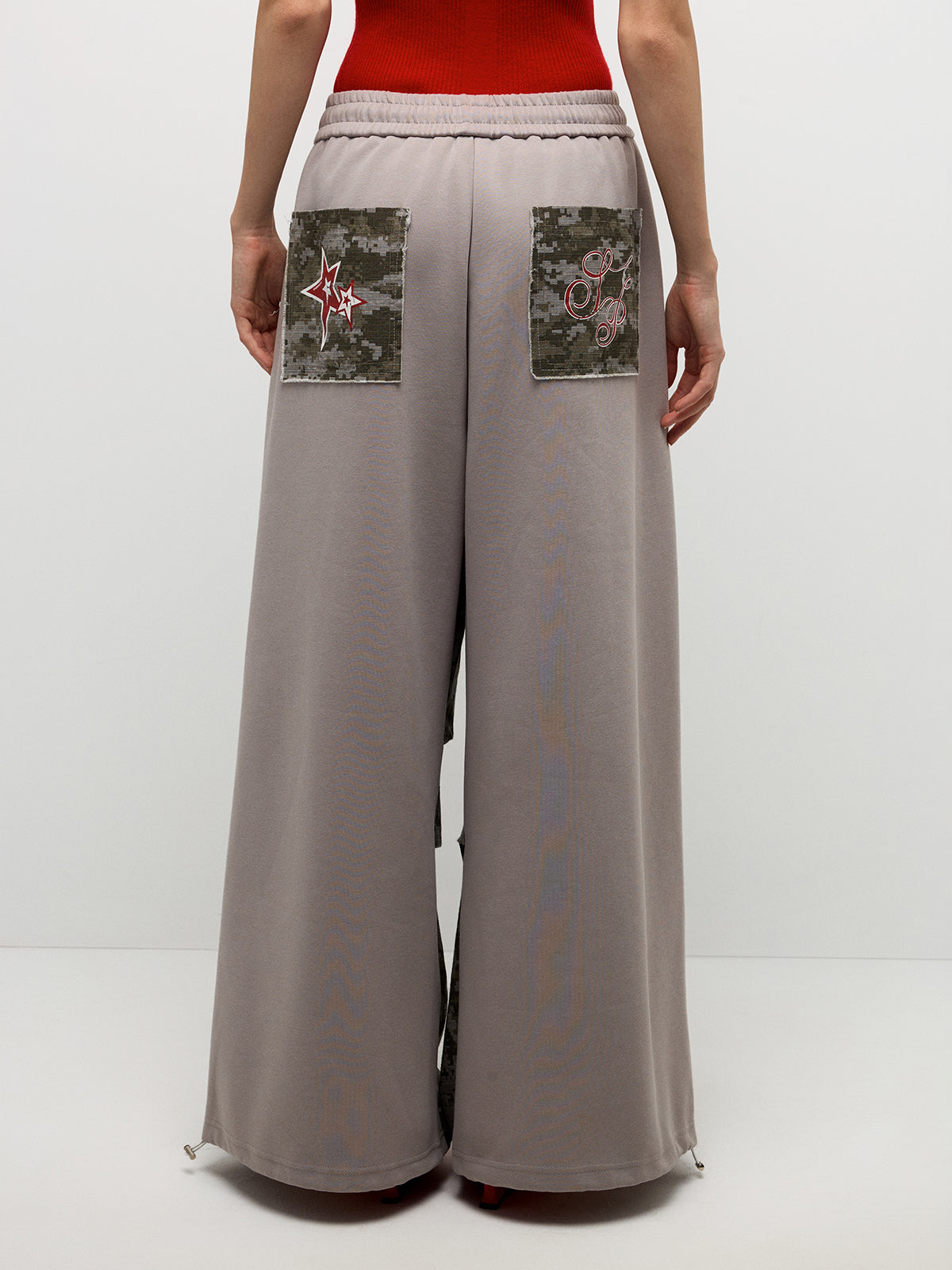 Camo Star Pants – Beige Contrast