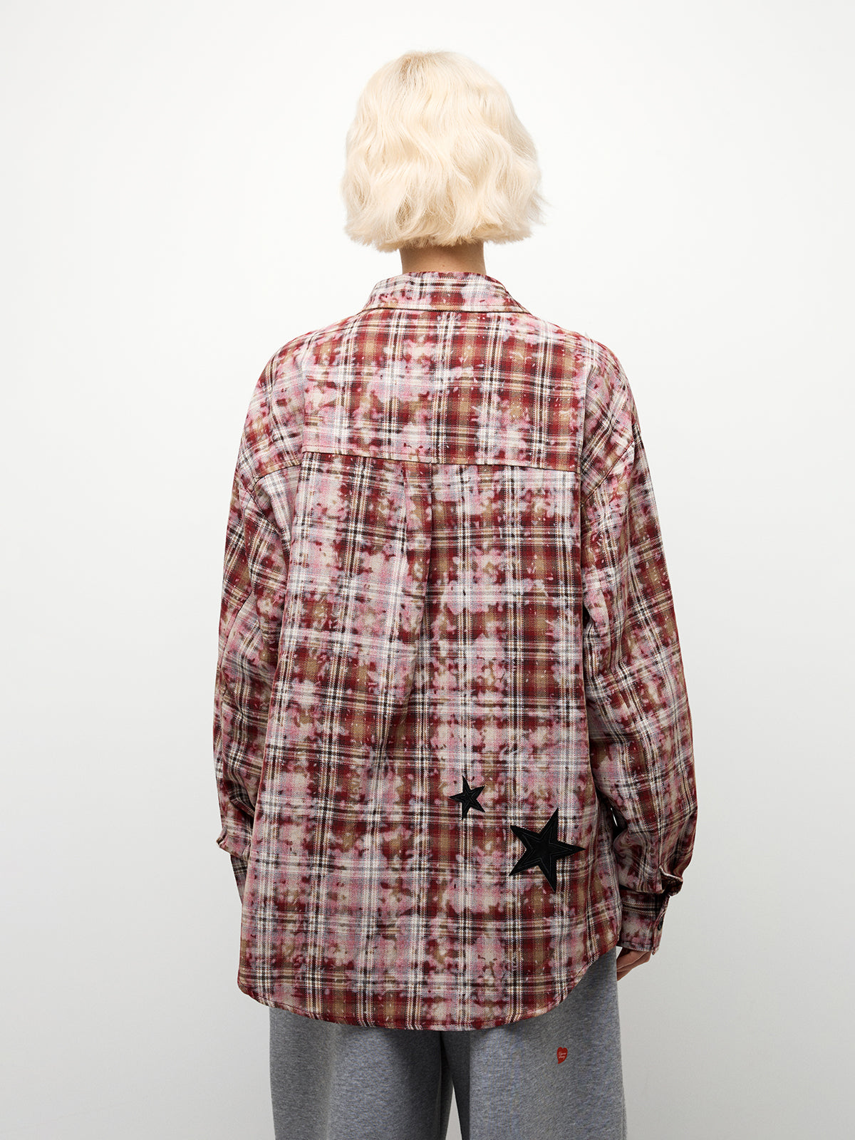 Star Clash Shirt - Crimson Plaid