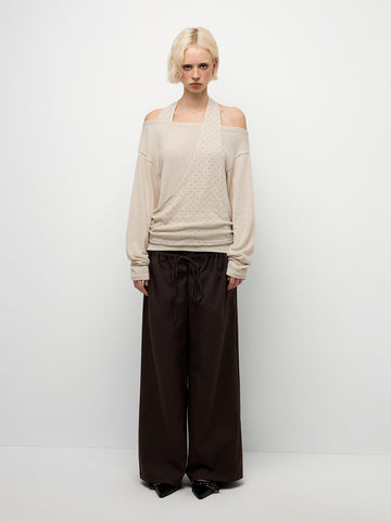 Velvet Trace Pants – Coffee Brown