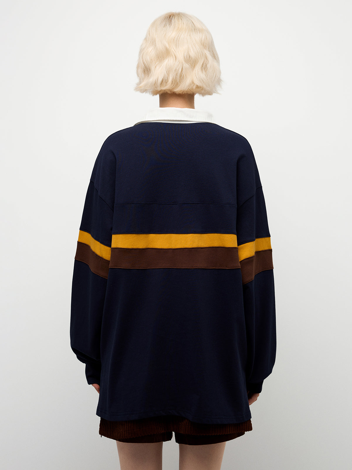Varsity Rugby Shirt - Navy Yellow
