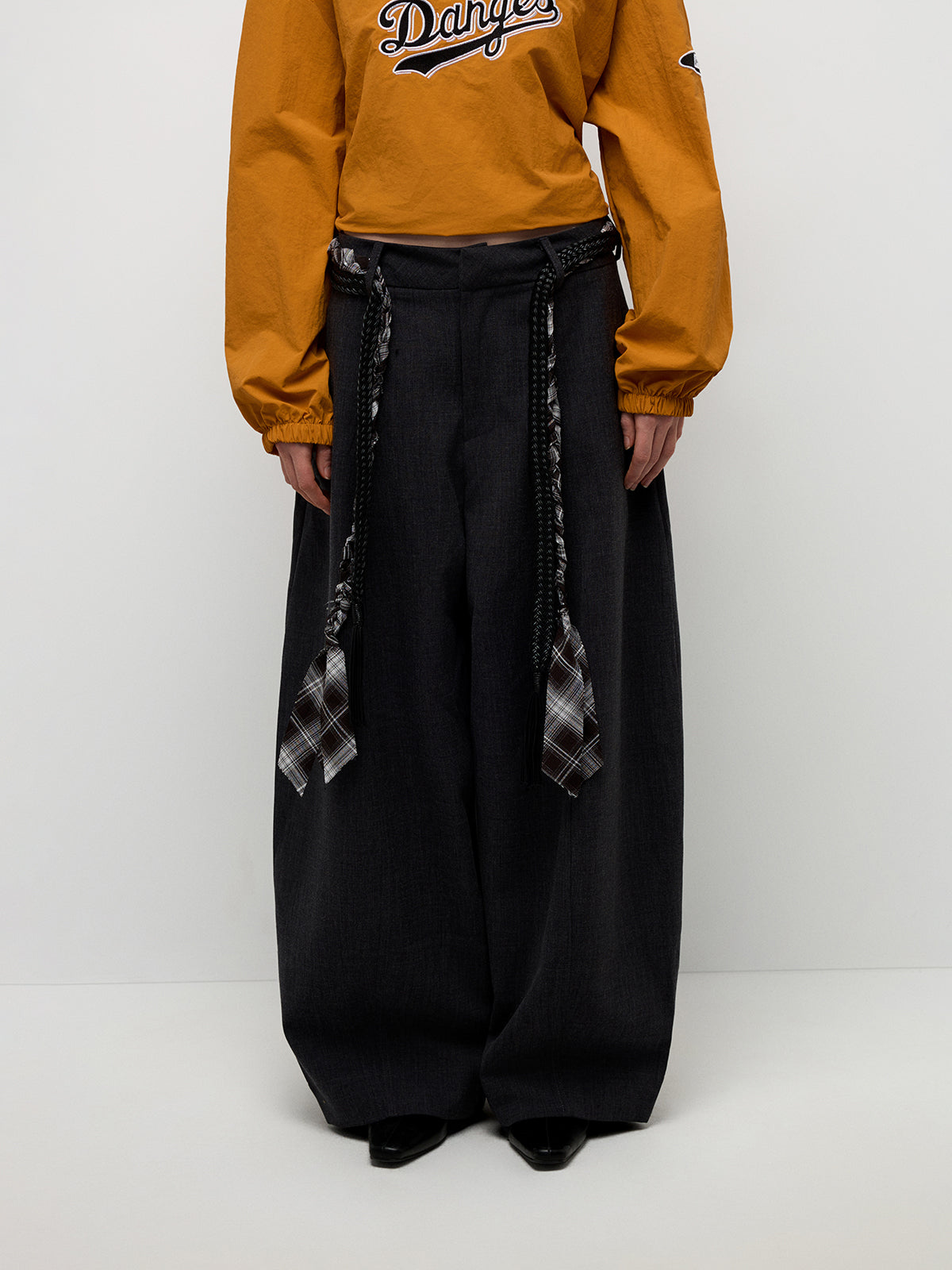 Polite Trouble Pants – Charcoal Grey