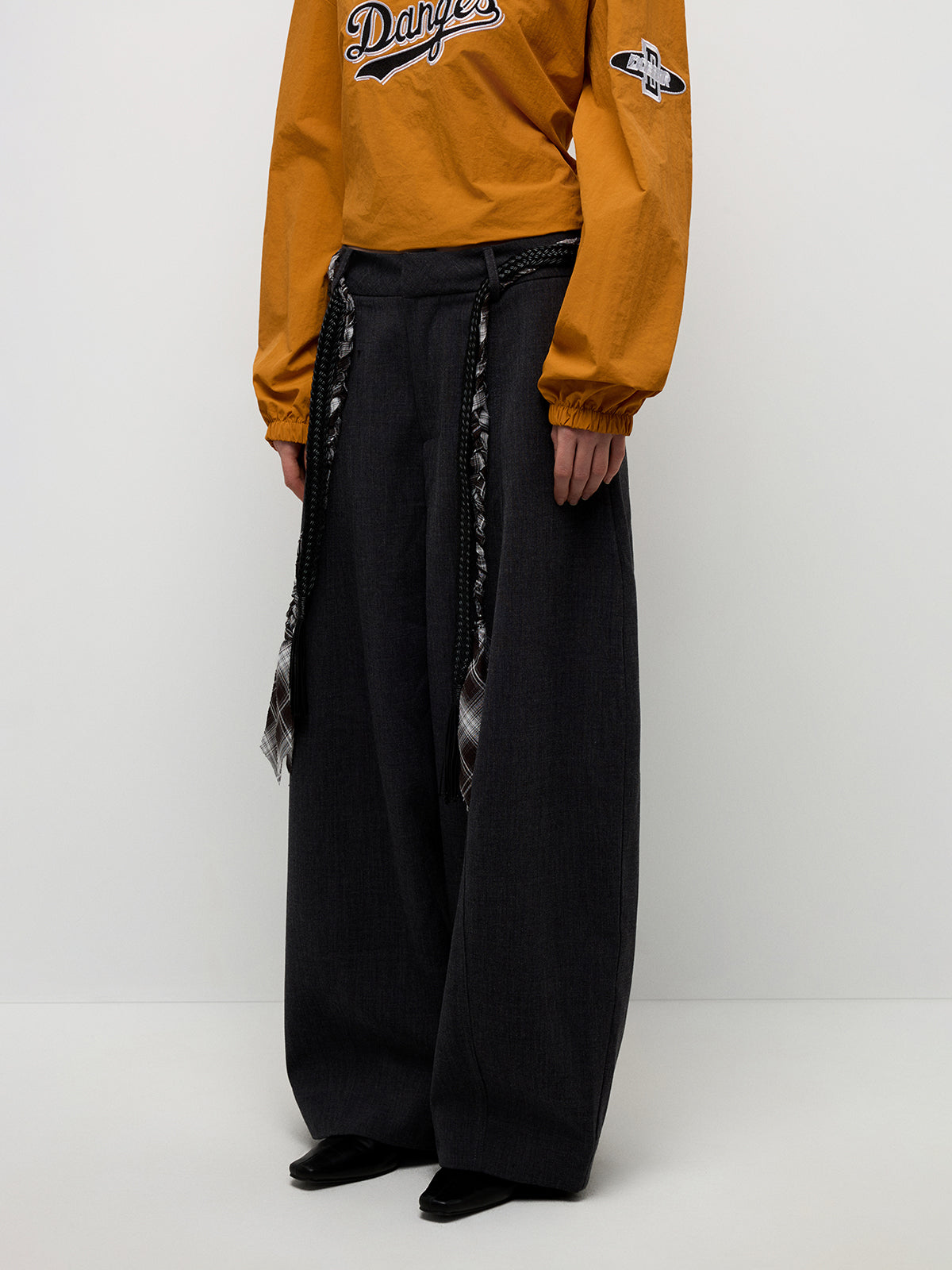 Polite Trouble Pants – Charcoal Grey