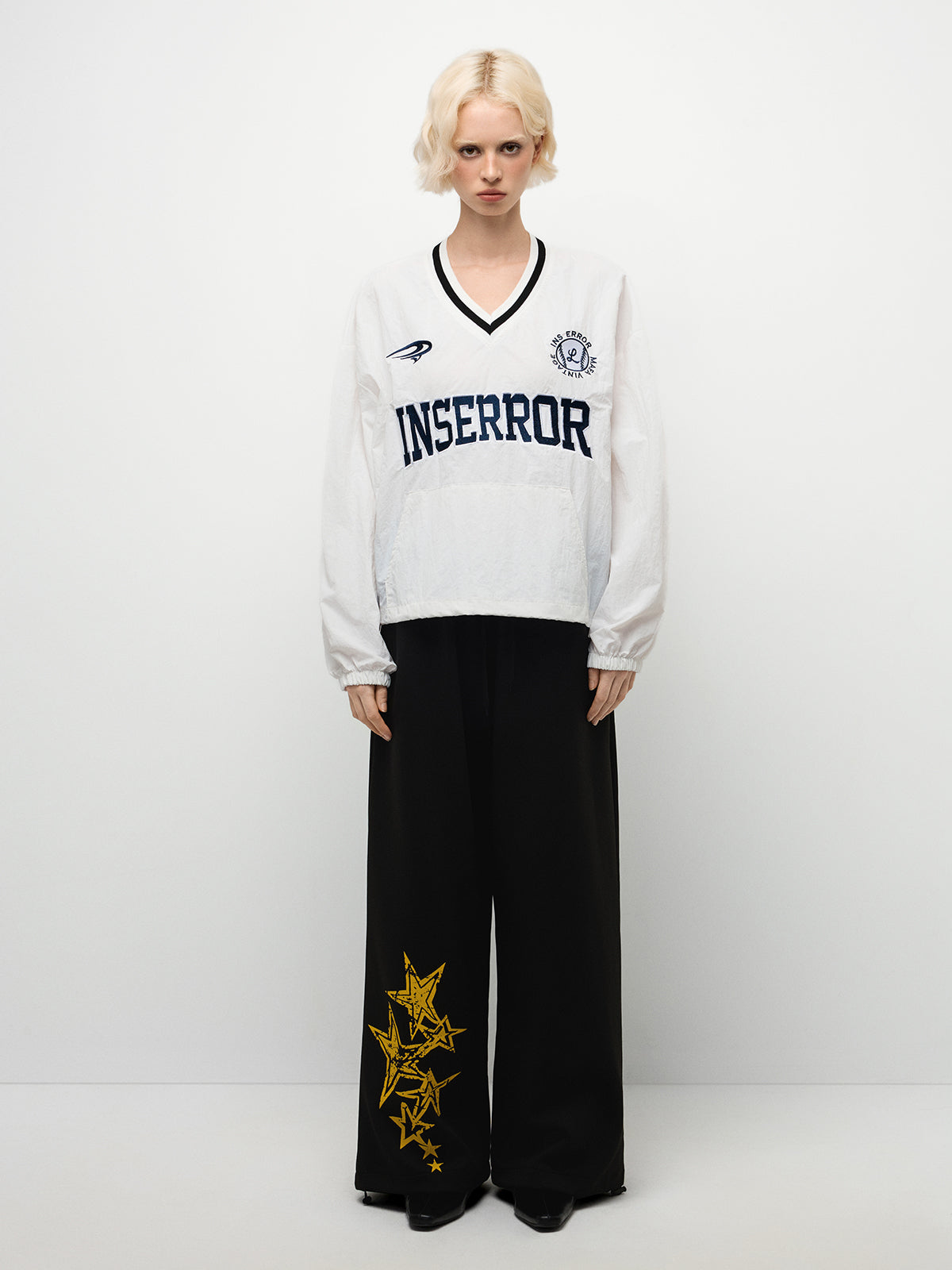 Script & Star Graphic Pants - Black