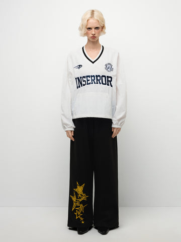 Script & Star Graphic Pants - Black