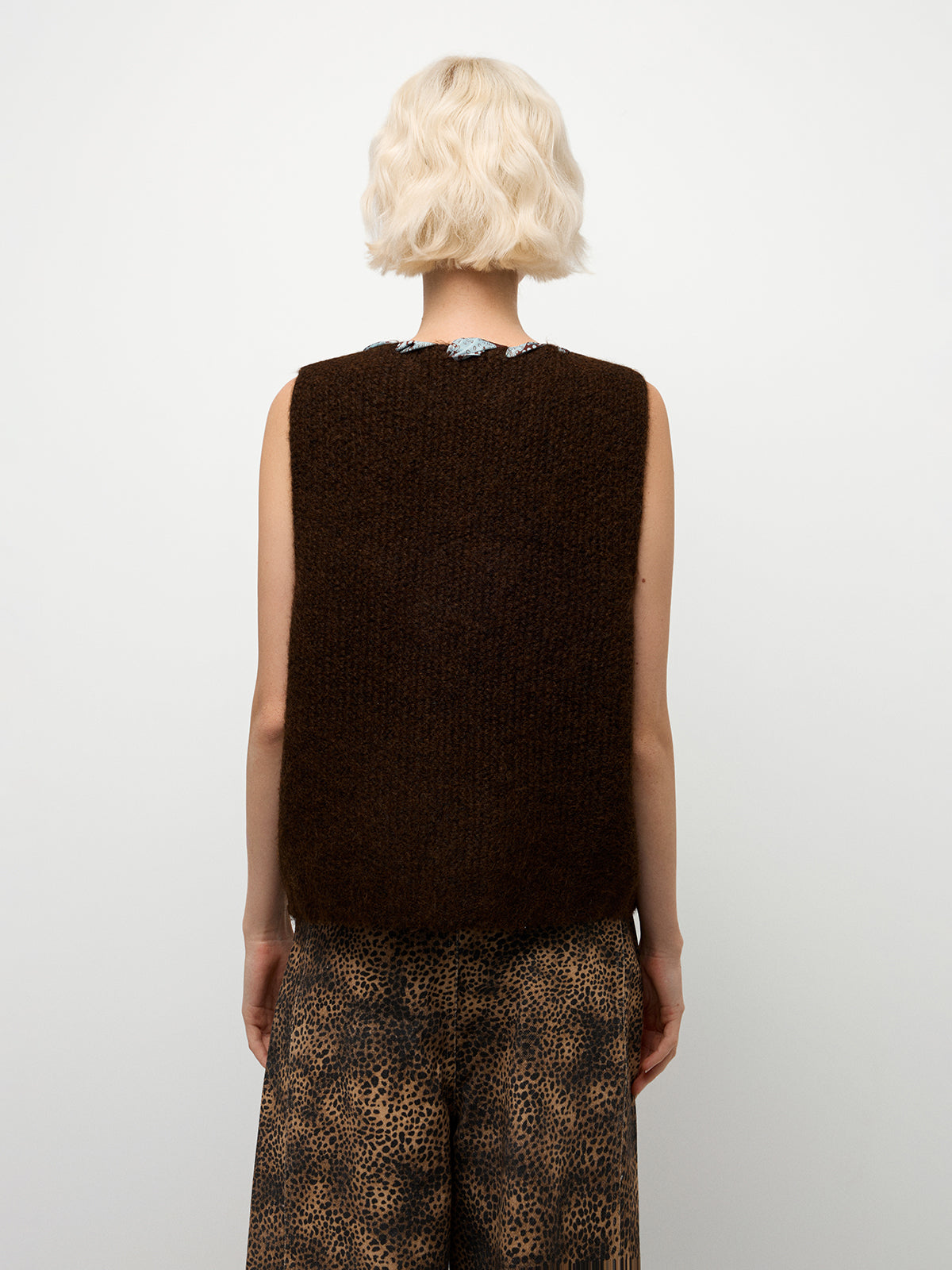 Bloom Tie Vest – Espresso Brown