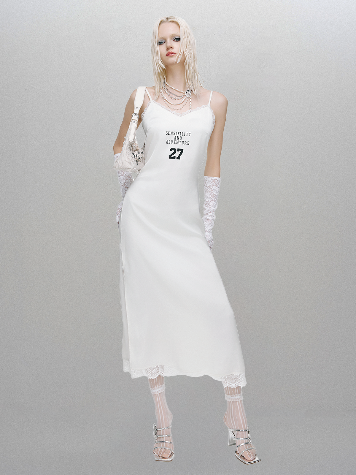 Phase 27 Slip Dress – White