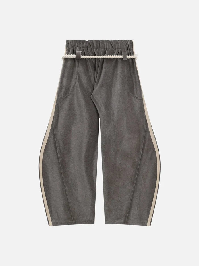 Weekday Outdoor Baggy Drawstring Parachute Maxi Pants - Grey
