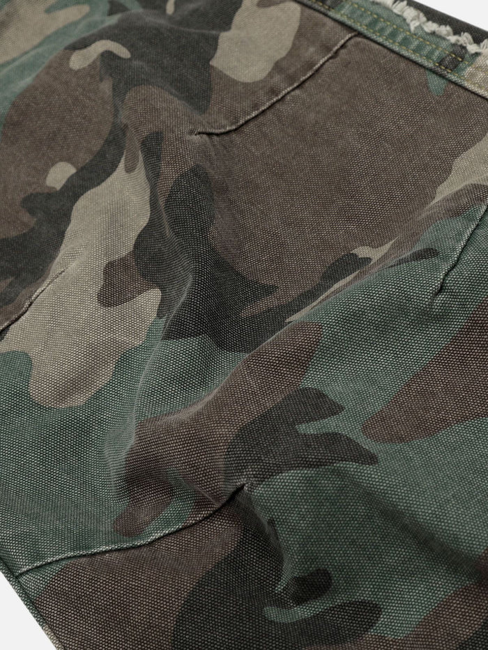 Weekday Outdoor Wide-leg Camouflage Cargo Maxi Pants - Brown