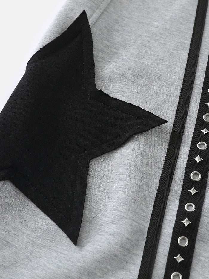 Weekday Outdoor Baggy Contrast Panel Track Maxi Pants - Grey