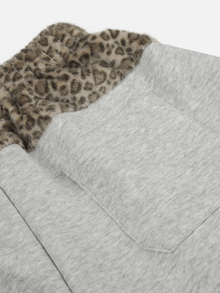 Co-ed Dorm Baggy Graphic Print Maxi Pants - Grey