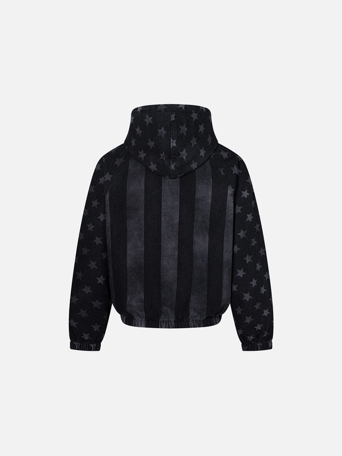 Weekday Outdoor Baggy Quilted Puffer Jacket Top - Black