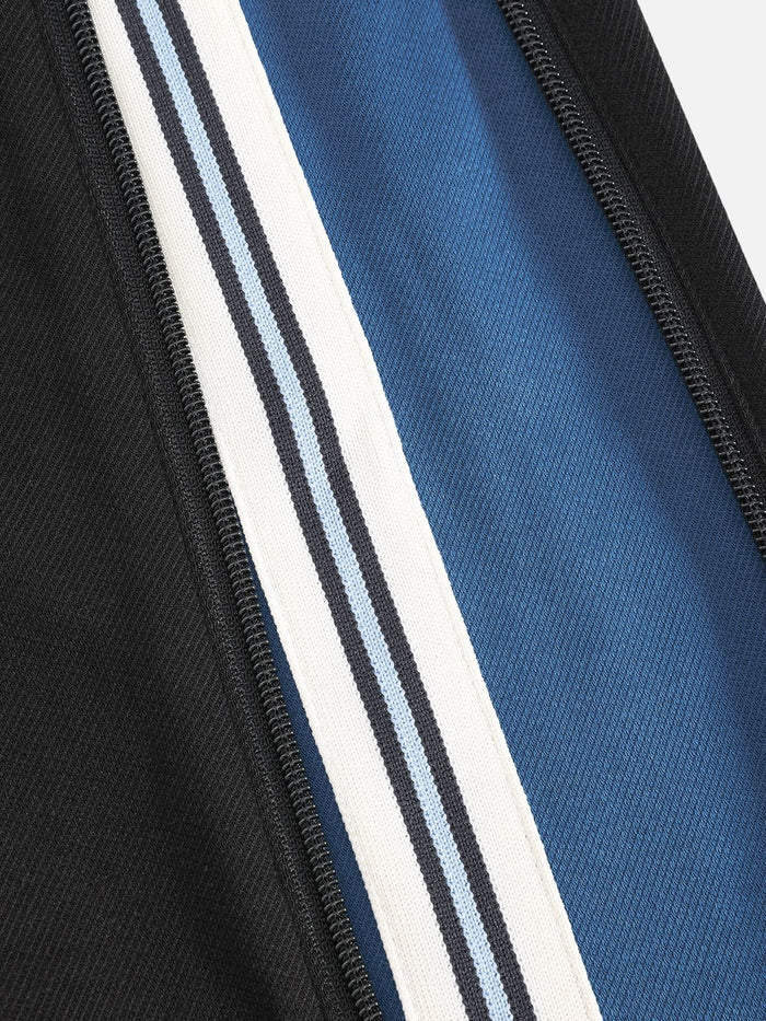 Weekday Outdoor Baggy Colorblock Contrast Maxi Pants - Blue