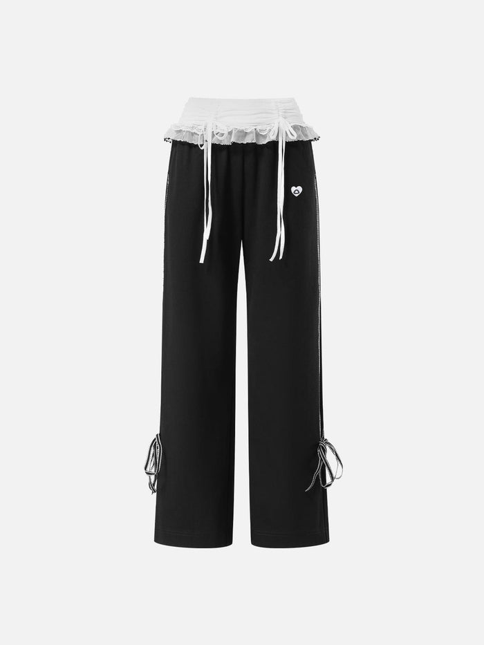 Weekday Outdoor Wide-leg Contrast Stitch Cargo Maxi Pants - Black