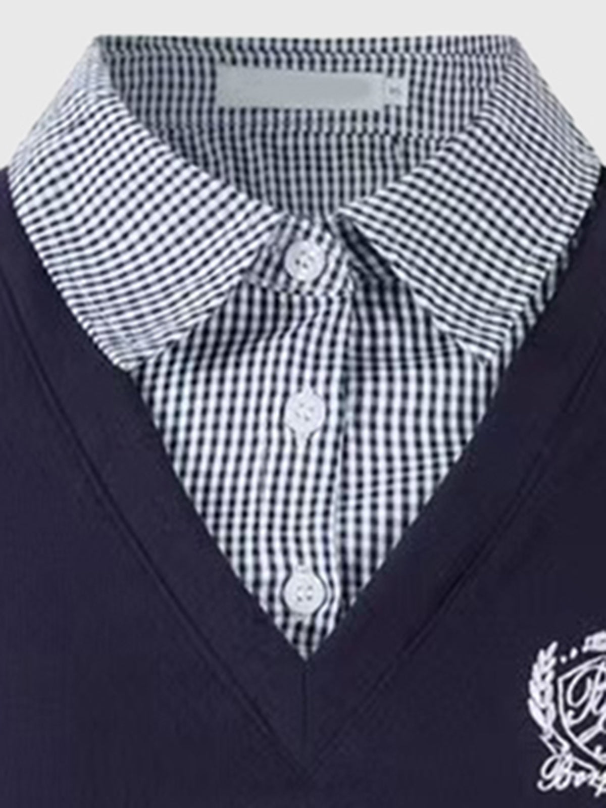 Afternoon Edit Knit – Navy Check