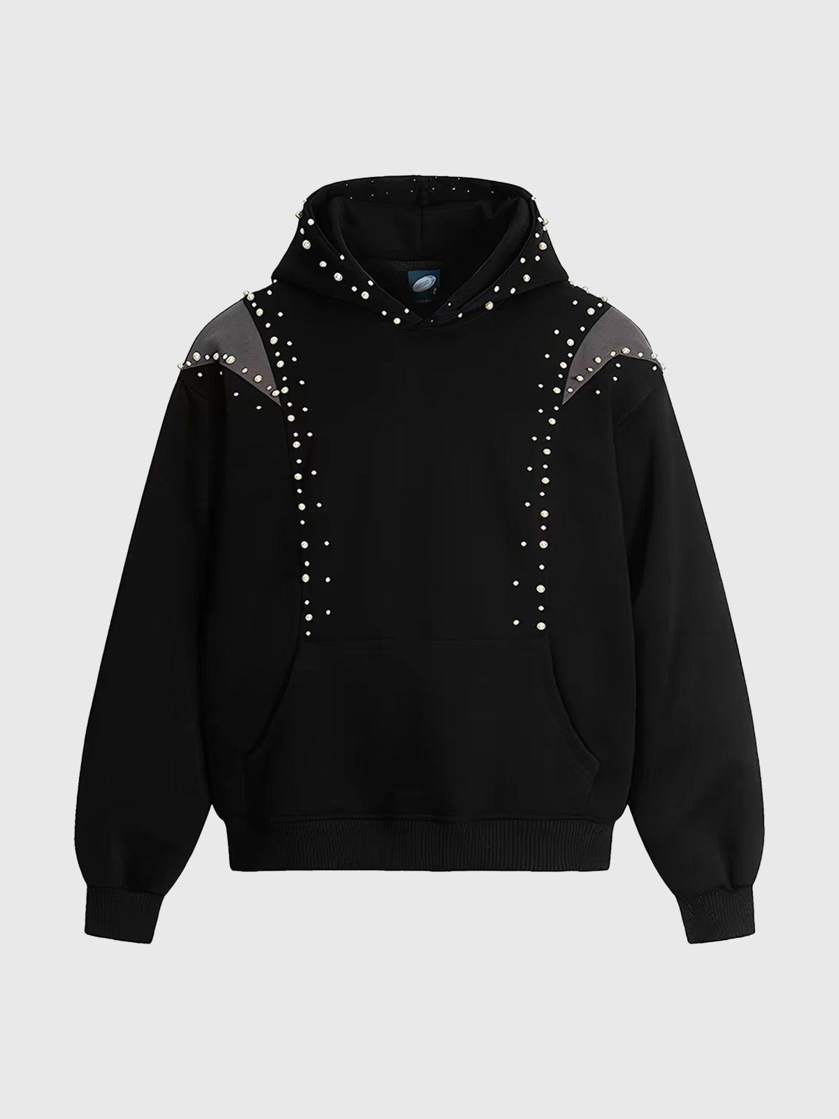 Weekday Outdoor Baggy Minimalist Zip Hooded Top - Black