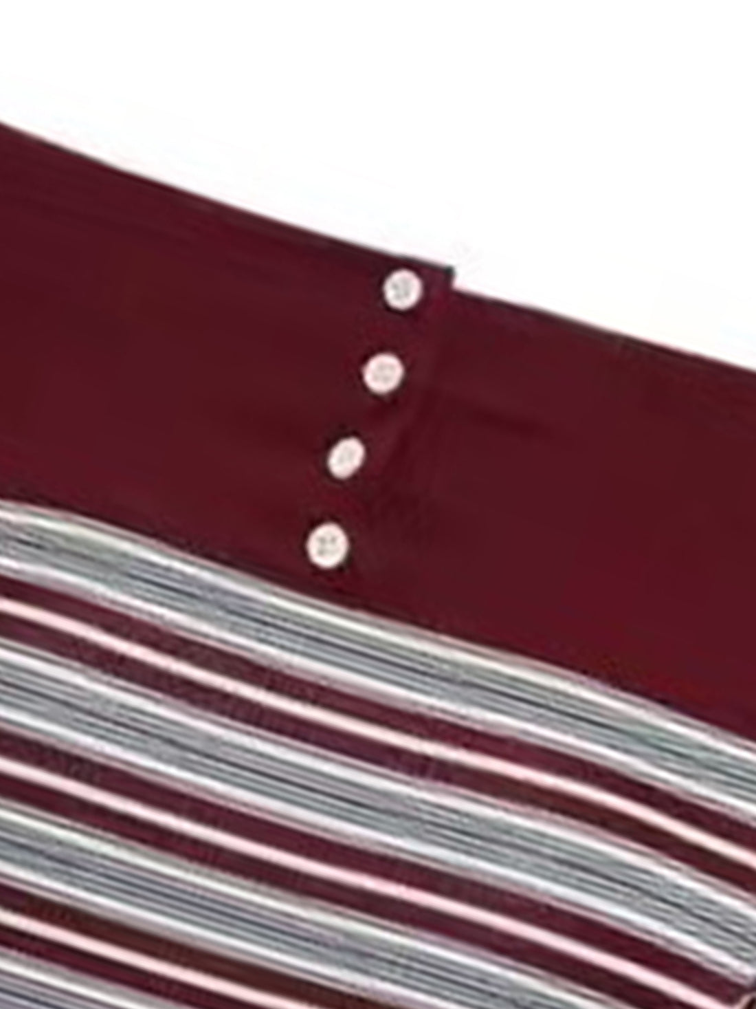 Halfway Gone Sleeve Top – Burgundy Lines