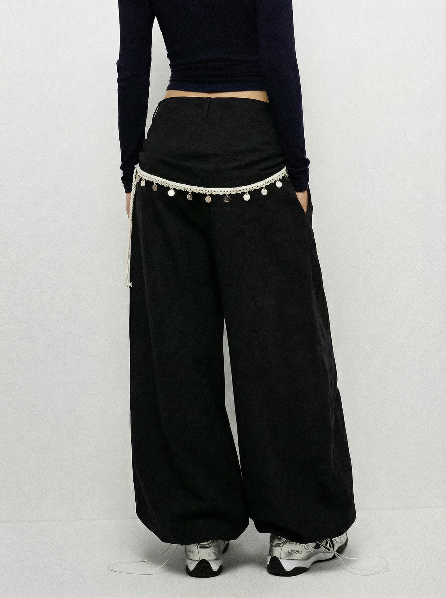 String Theory Barrel Pants – Onyx Ivory