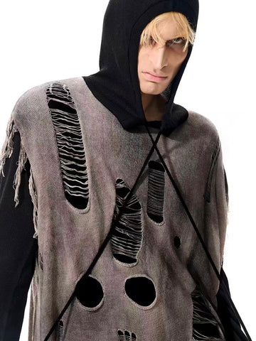 Weekday Outdoor Baggy Multi-Pocket Utility Hooded Top - Grey