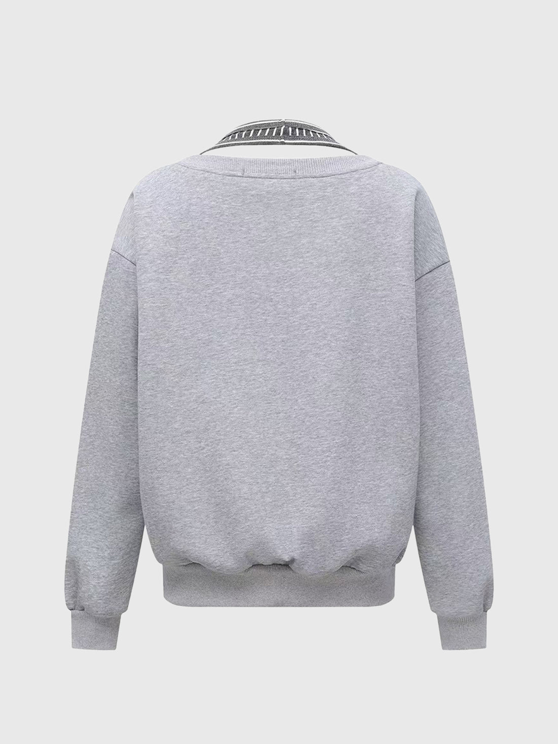 Knot Hour Off-Shoulder Tee – Mist Grey