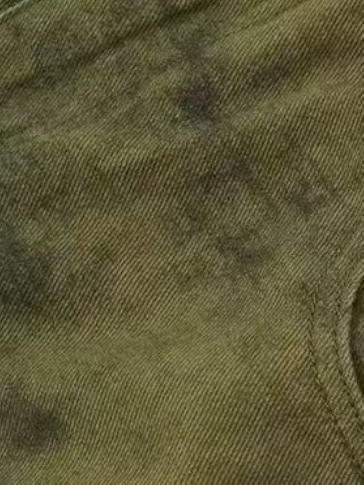 Weekday Outdoor Camo Print Wide-Leg Cargo Maxi Pants - Olive