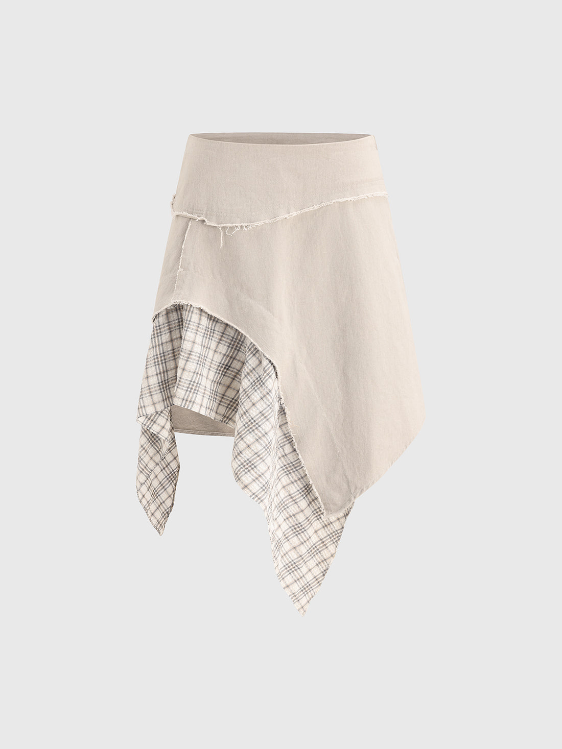 Mismatch Drift Skirt - Oat Static