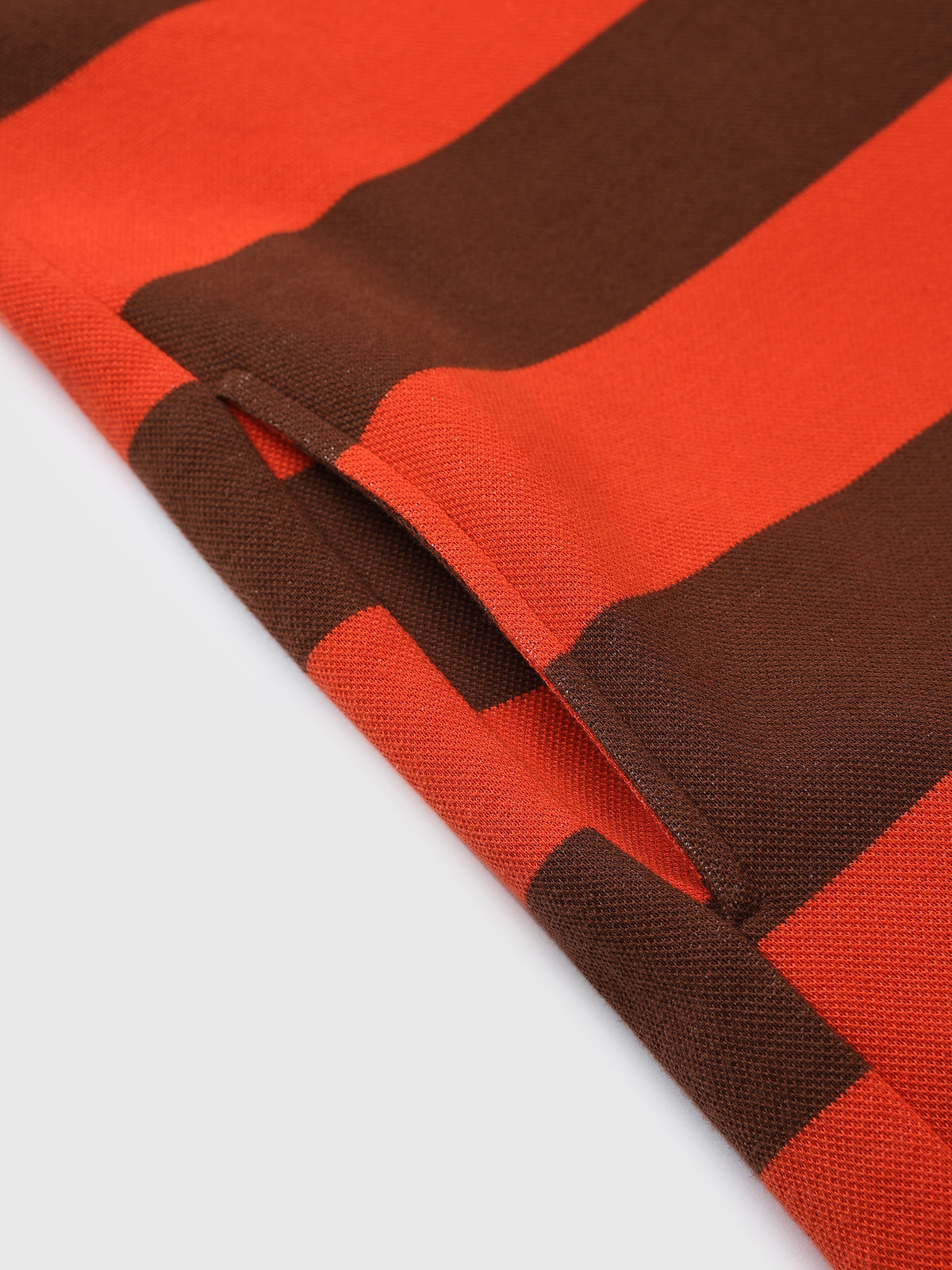 Canteen Stripe Polo Dress – Rust Cocoa