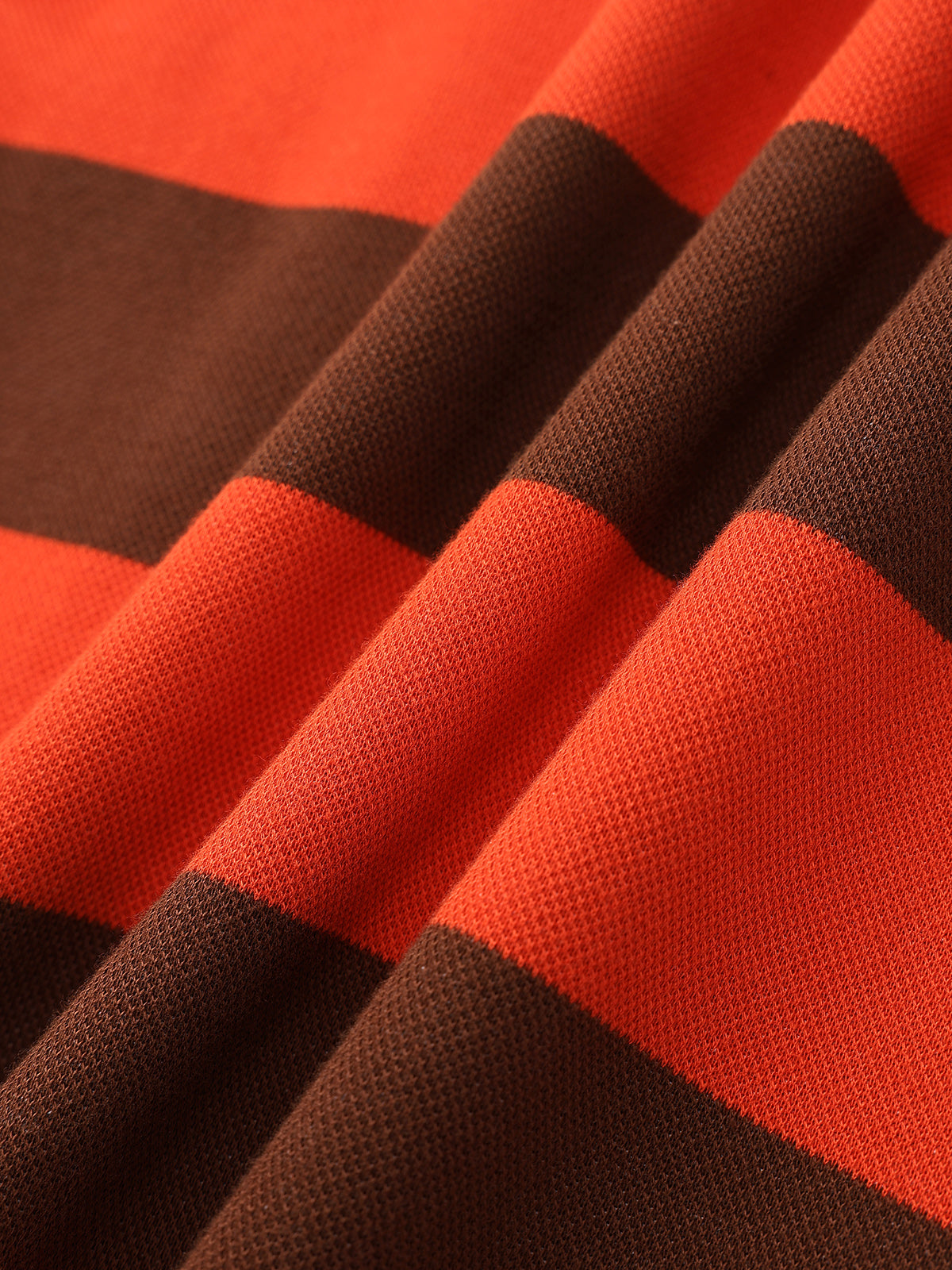 Canteen Stripe Polo Dress – Rust Cocoa