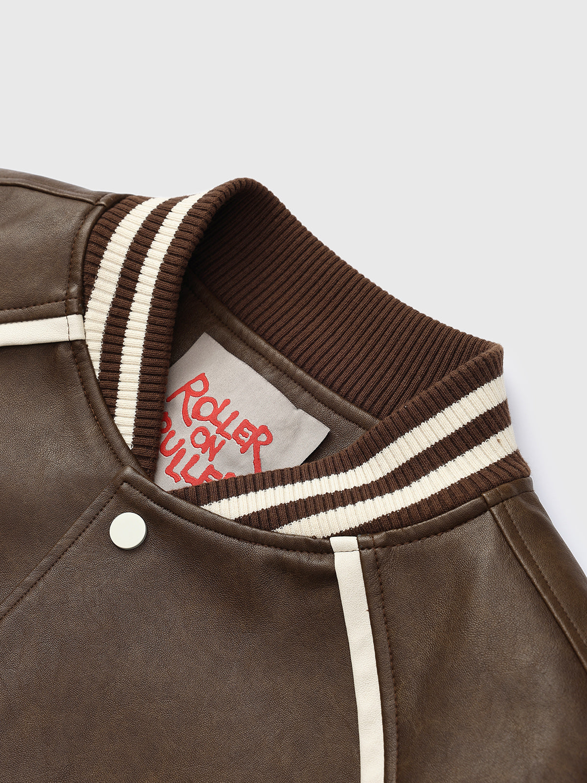 Backstage Echo Varsity Jacket - Cocoa Cream