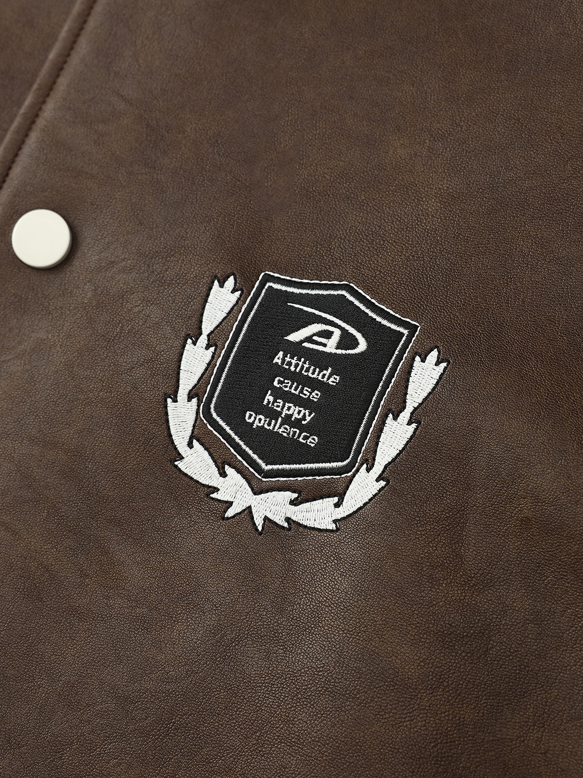 Backstage Echo Varsity Jacket - Cocoa Cream