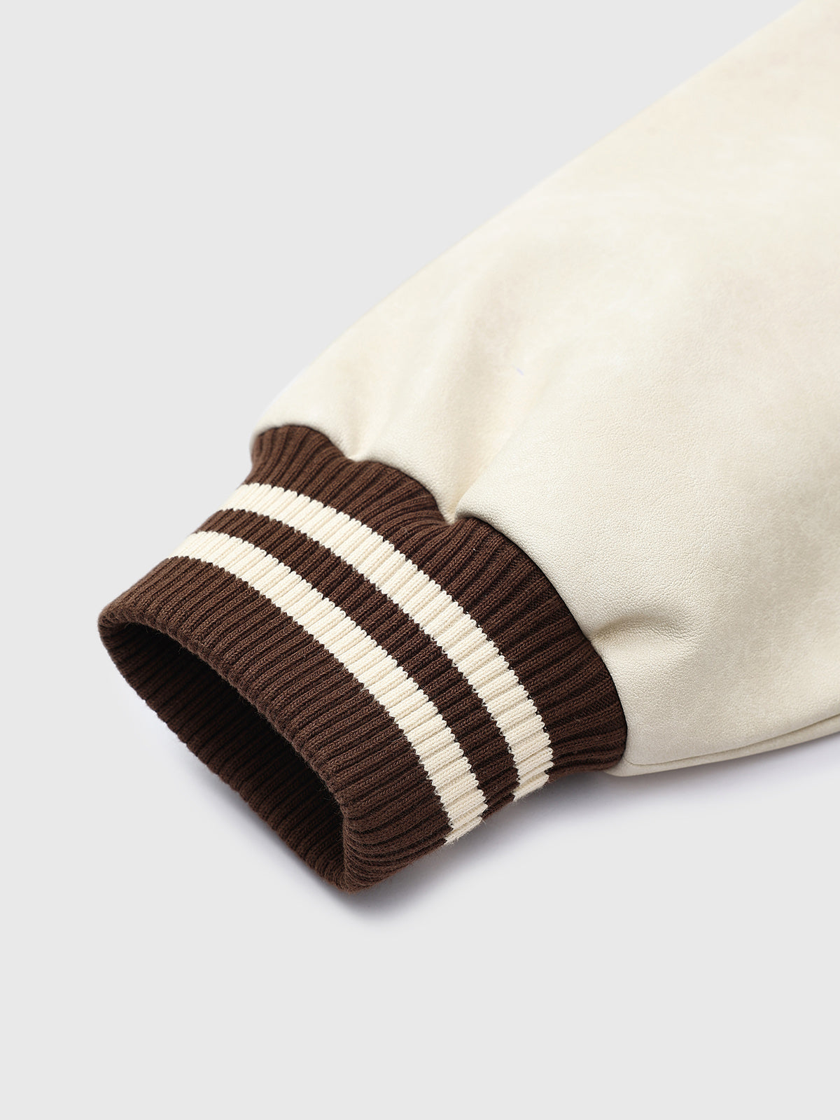 Backstage Echo Varsity Jacket - Cocoa Cream